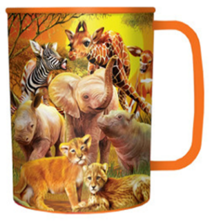 Obrázek z Hrnek 3D plast - veselé safari, 300ml (5) 